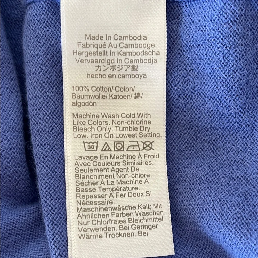 J. CREW Women's Blue Crew Neck Short Sleeve Pullover Sweater M